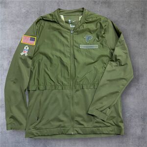 Nike NFL Atlanta Falcons Salute To Service Military Green Full Zip Jacket XL